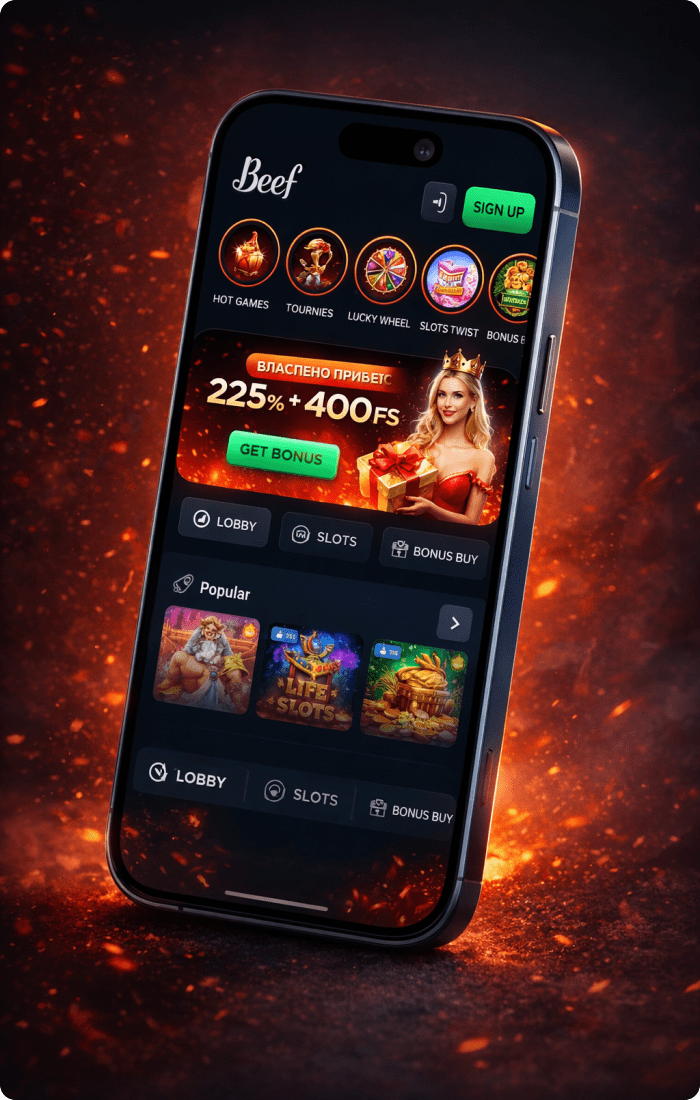 Beef Casino mobilen app