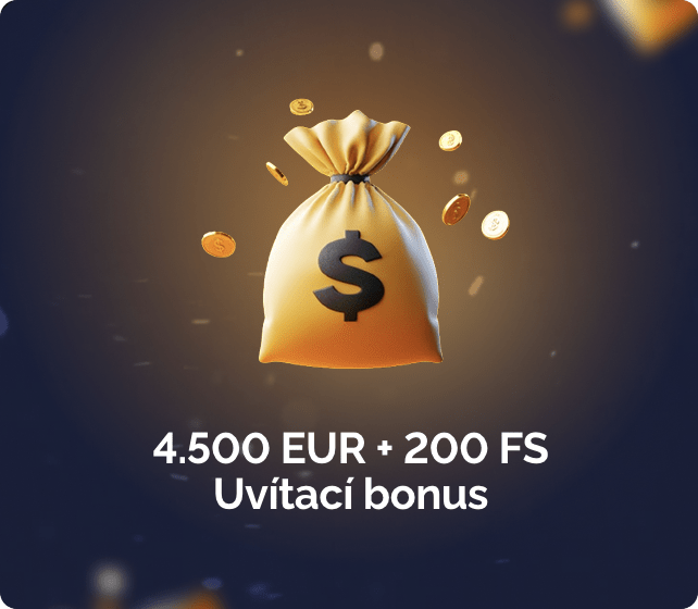 4.500 EUR + 200 fs Uvítací bonus