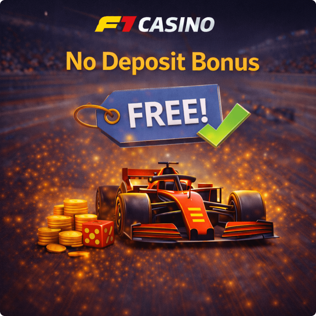 F1 casino no deposit bonus