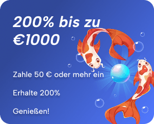 Einzahlungsbonus 200% bis 1000€