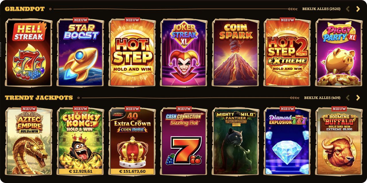 Lizaro casino jackpots