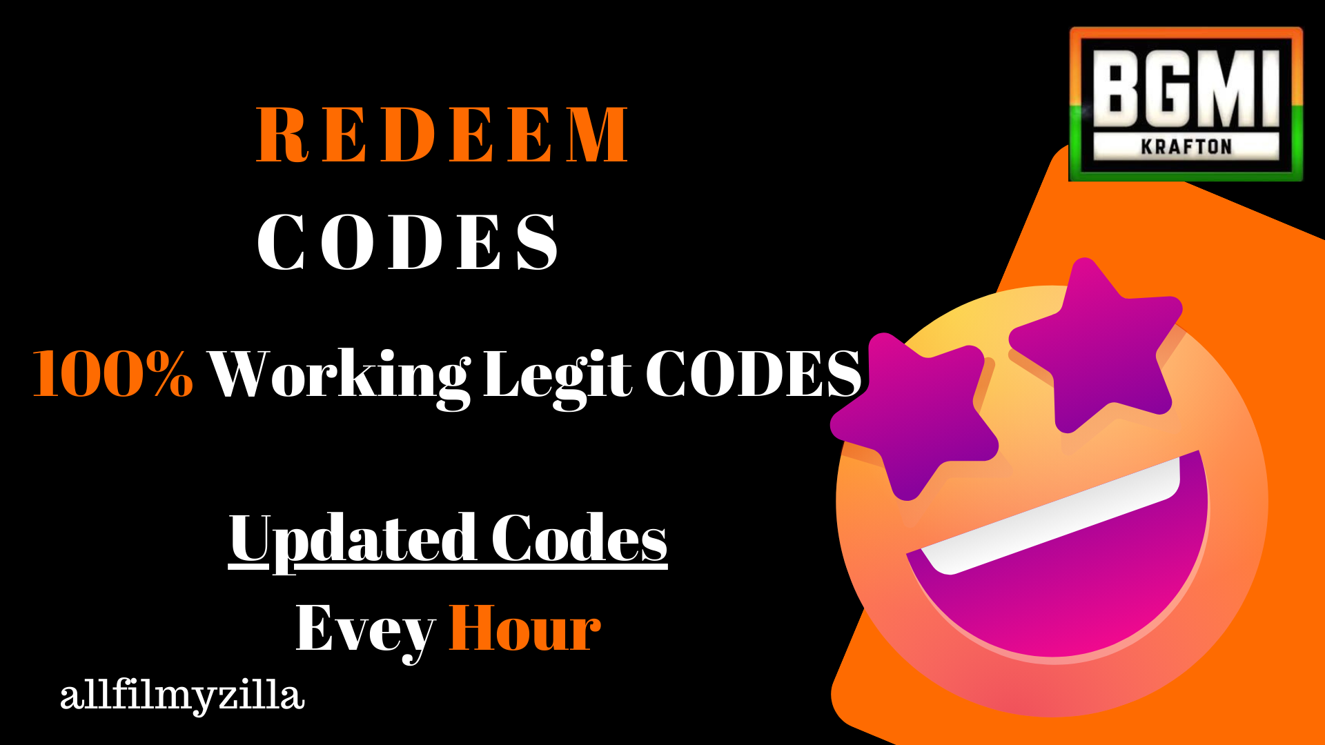 BGMI Redeem code 2024 March