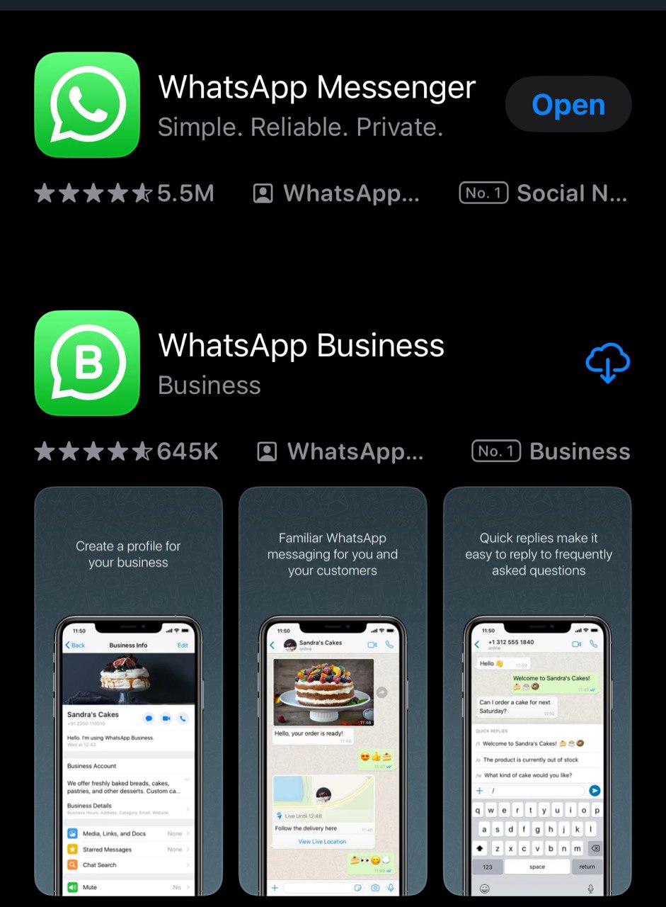 Whatsapp Messenger, Whatsapp Bussinness