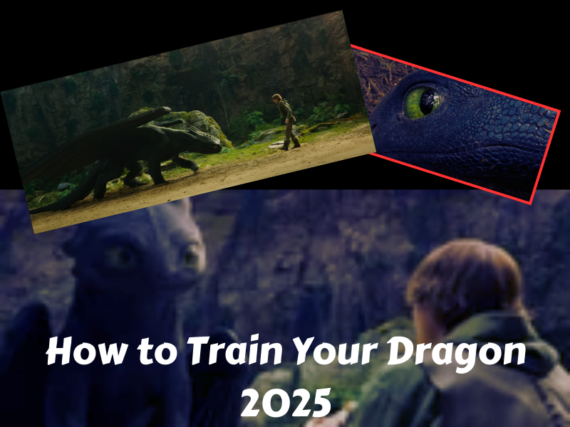 Nico Parker as Astrid and Mason Thames as Hiccup on the Viking island of Berk in How to Train Your Dragon (2025).