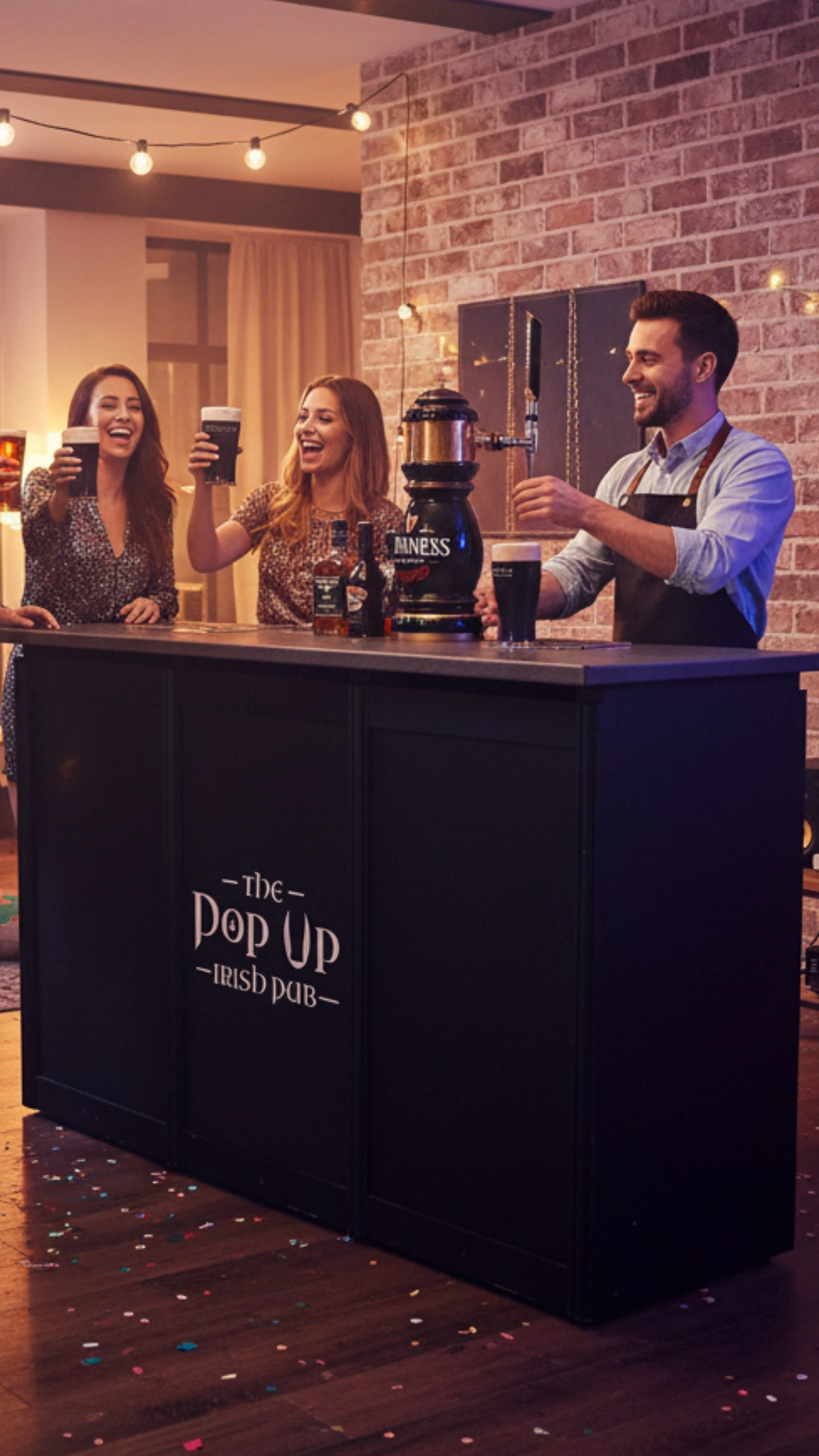 Mobile Irish Event Bar at A Private House Party