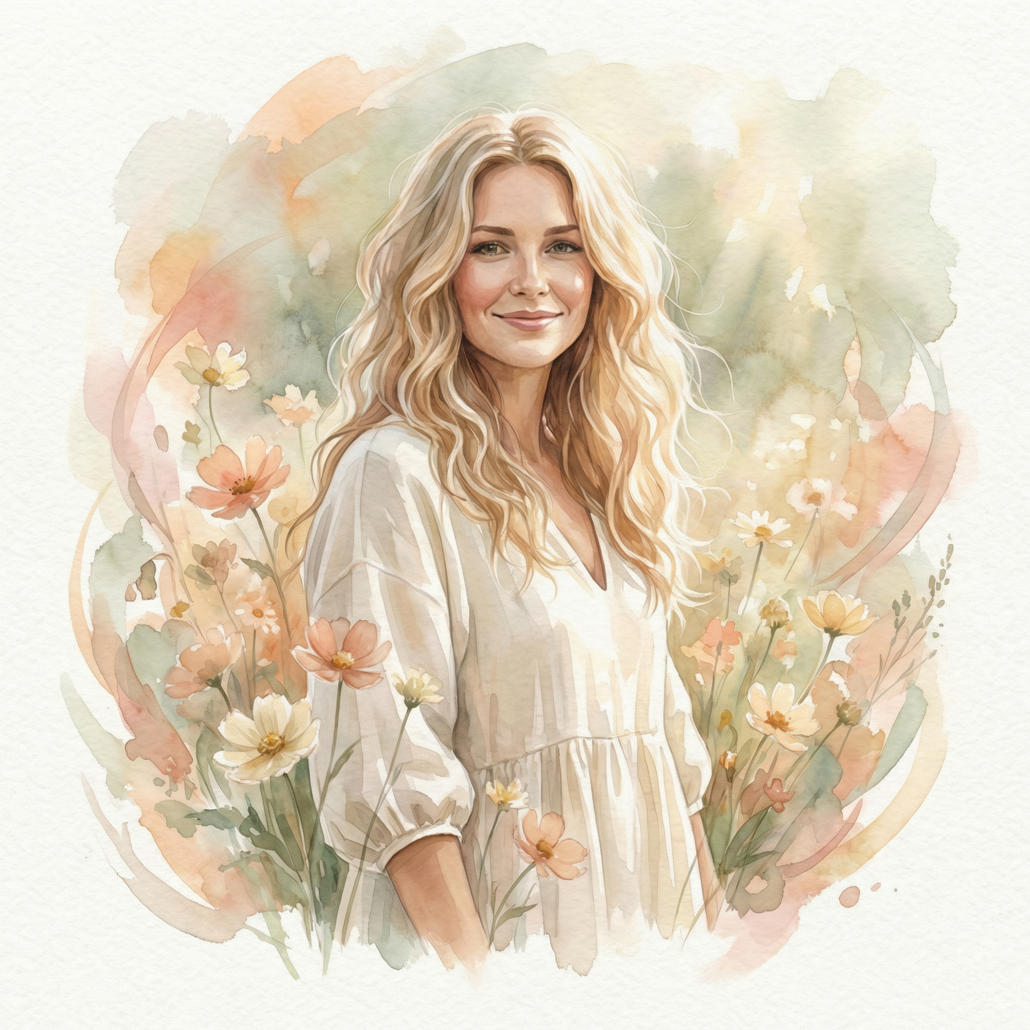 Kaia Lirien portrait watercolor