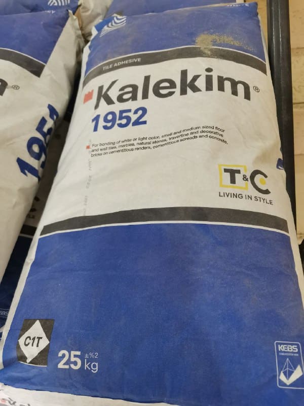 Kalekim 1952 Cementitious Tile Adhesive Cement 25 Kgs White thumbnail 4