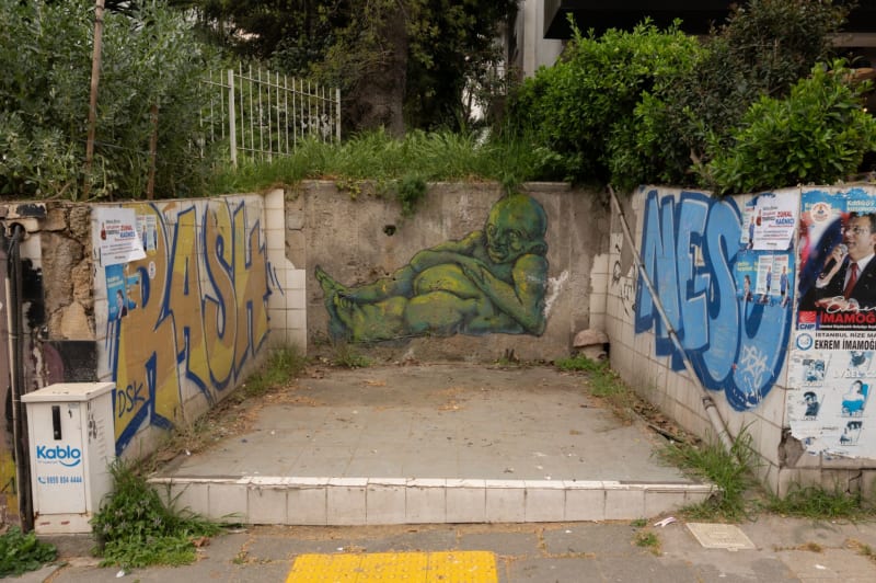 Rakun Graffiti - Kadıköy, İstanbul (2023) - Küçük Resim 2 - Walls of Türkiye