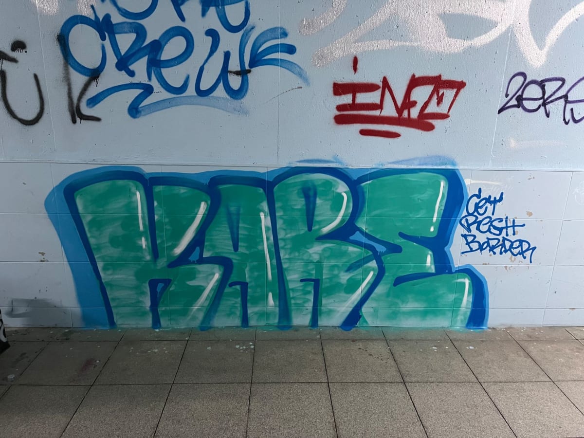 RESH, border, cey (KARE) Graffiti - TUZLA, İstanbul (2026) - Walls of Türkiye