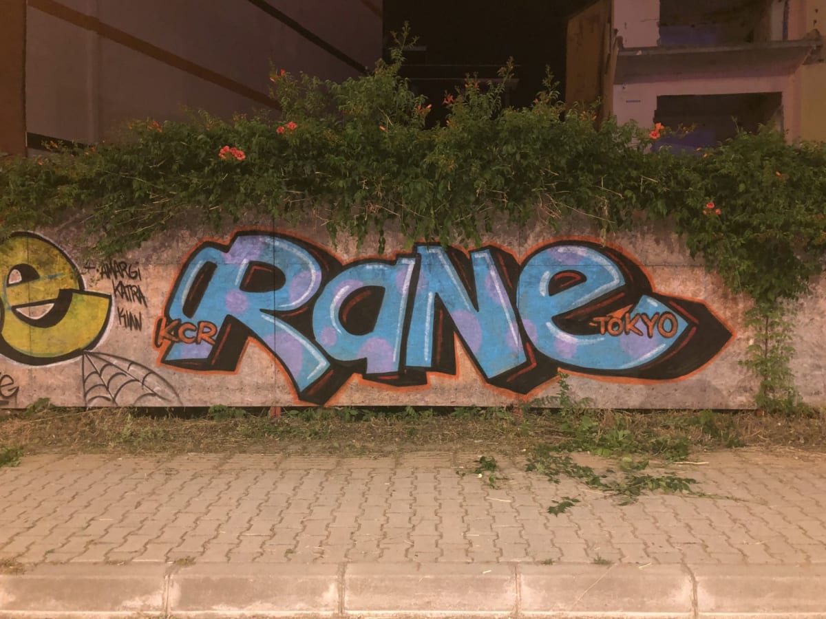 rane, tokyo (kcr) Graffiti - Atakum, SAMSUN (2026) - Walls of Türkiye