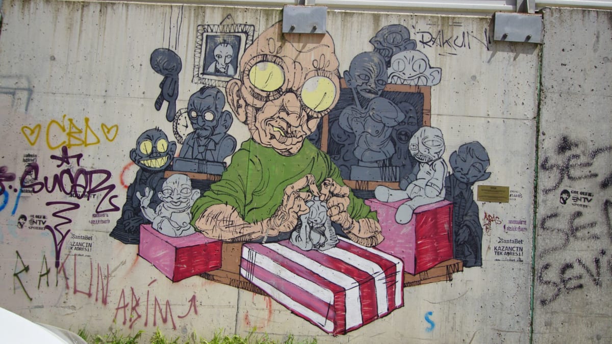 Rakun Graffiti - İstanbul (2019) - Walls of Türkiye