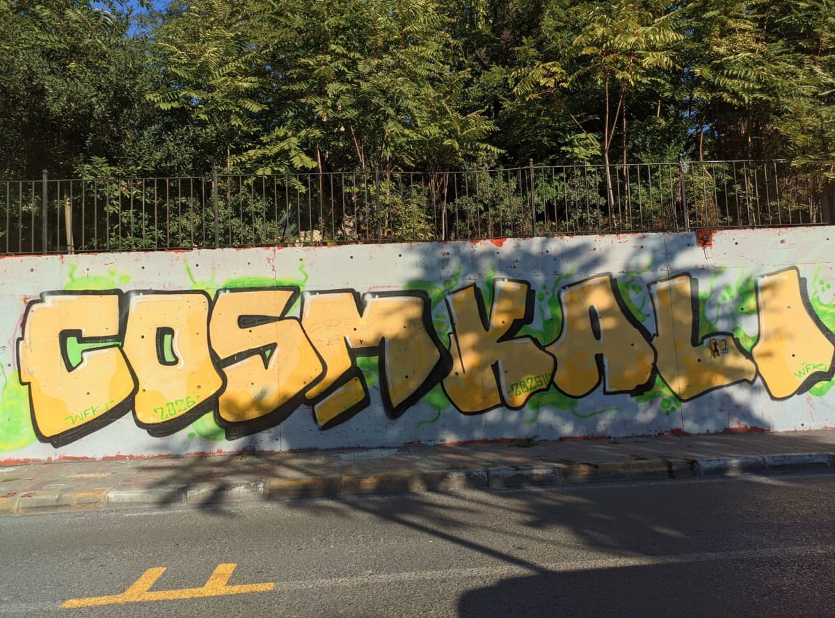 COSM, KALI (WFK) Graffiti - KÜÇÜKÇEKMECE, İstanbul (2026) - Walls of Türkiye
