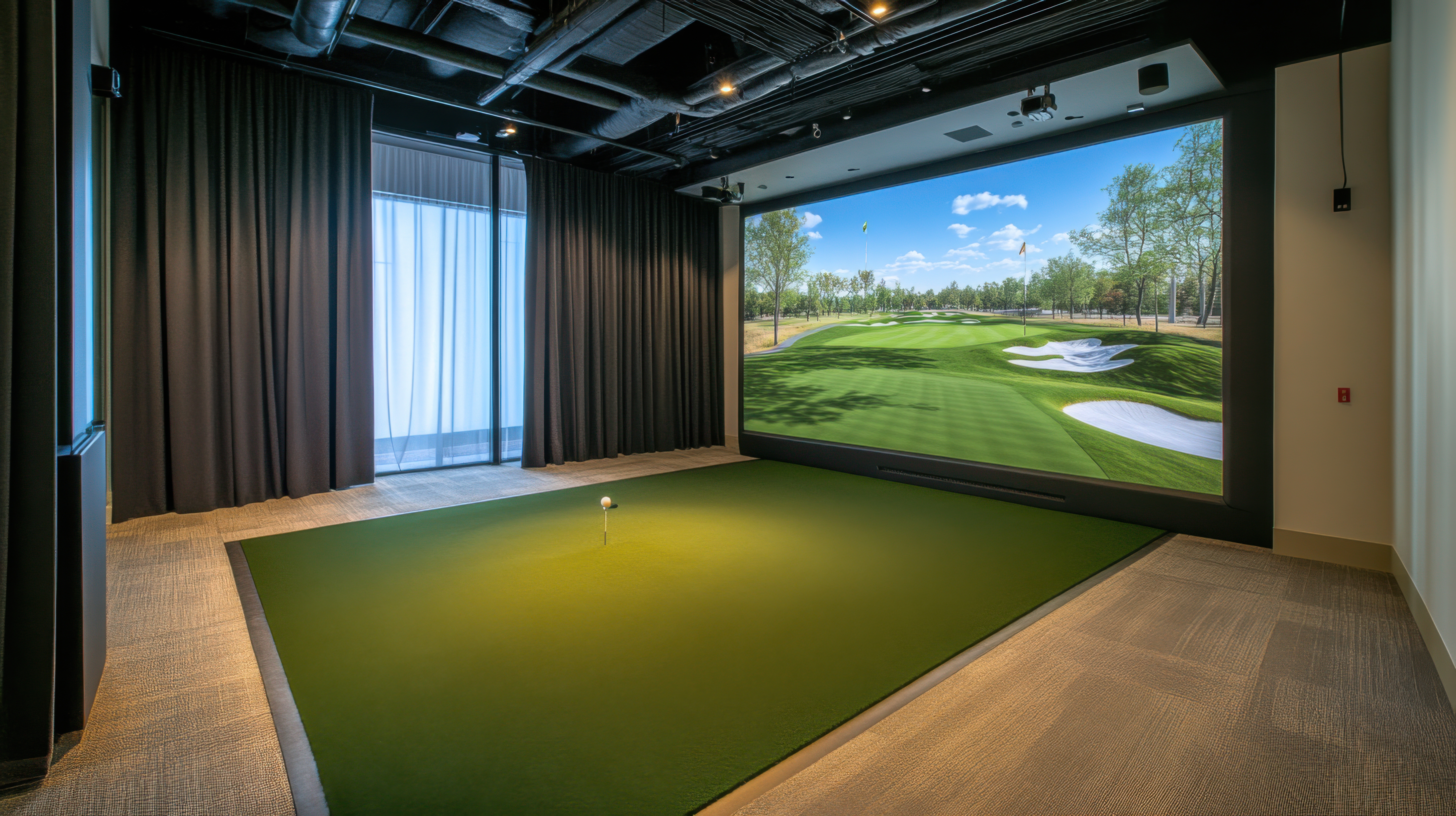 Golf Simulator Room Size: Minimum Dimensions by Launch Monitor Type