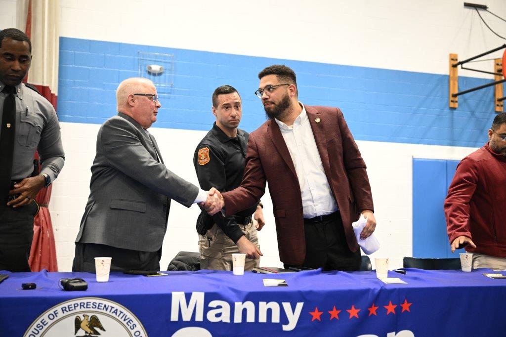 Manny Guzman at gun violence prevention event in Berks County