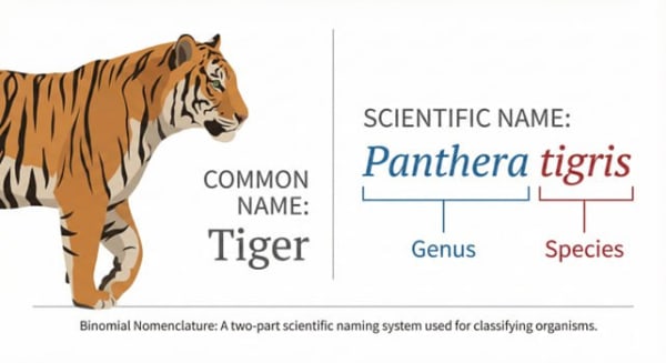 Tiger (Panthera tigris) Binomial Nomenclature