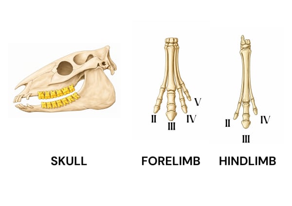 Hyracotherium foot structure
