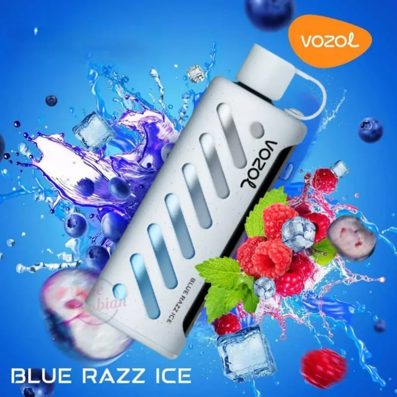 Blue Razz Ice-Vozol Gear Shisha 25000 Puffs| Vapesoko Nairobi
