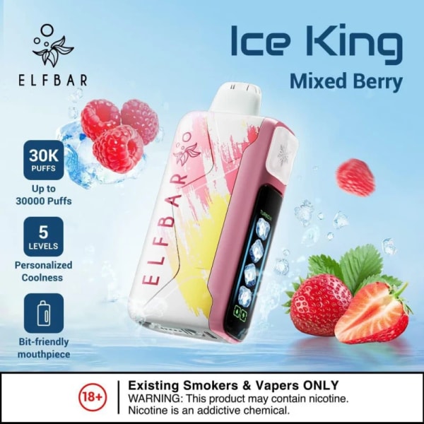 Mixed Berry-Elfbar Ice King 30,000 Puffs