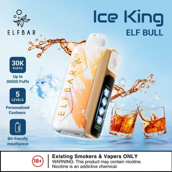 Elf Bull-Elfbar Ice King 30,000 Puffs