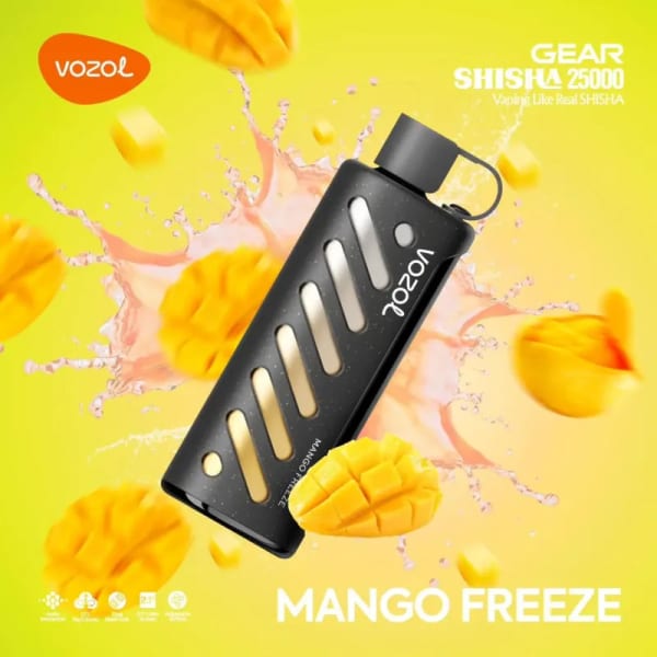 Mango Freeze-Vozol Gear Shisha 25000 Puffs perfume by VOZOL GEAR SHISHA | 25000 PUFFS - Vapesoko in Kenya