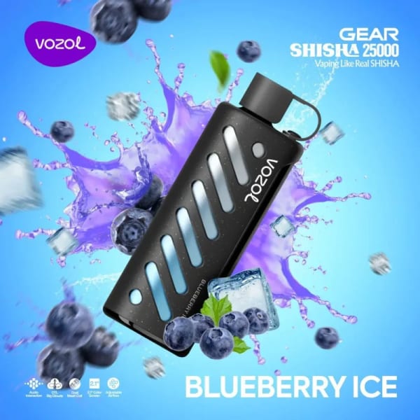 Blueberry Ice-Vozol Gear Shisha 25000 Puffs
