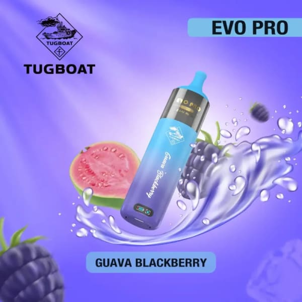 Guava Blackberry Tugboat Evo Pro 15000 Puffs