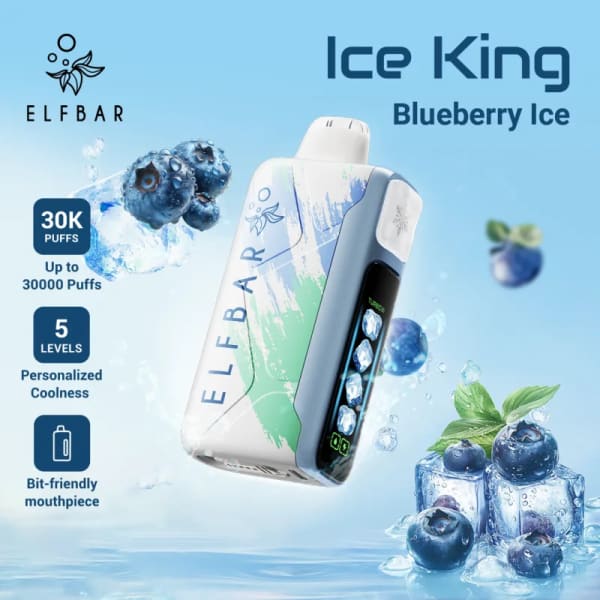 Blueberry Ice-Elfbar Ice King 30,000 Puffs