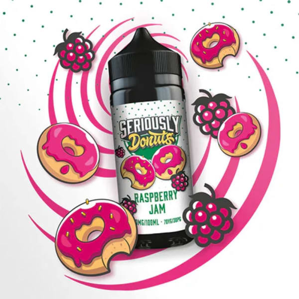 Raspberry Jam-Doozy Vape Seriously Donuts 100ml