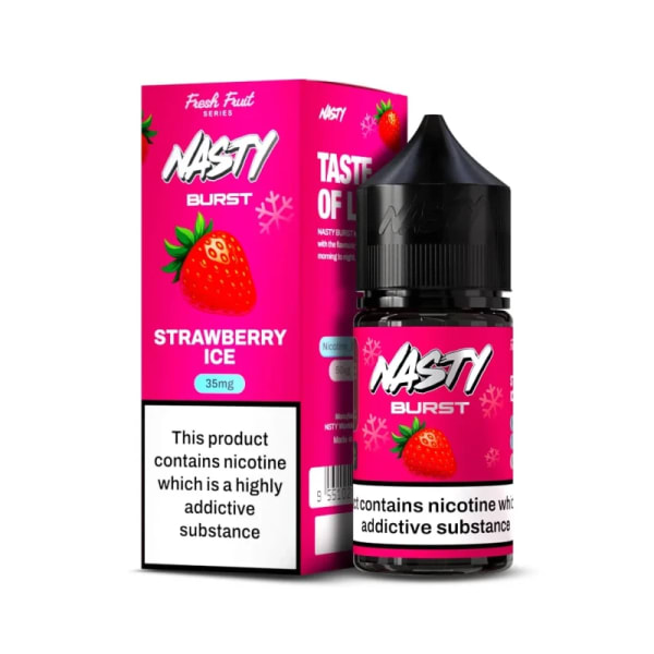 Strawberry Ice-Nasty Burst Nic Salt 30ml