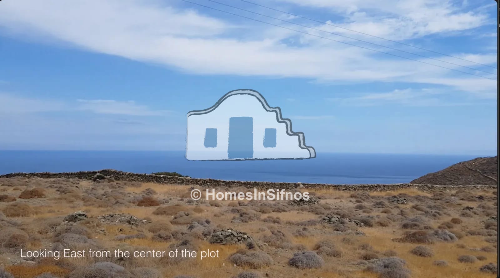 Sifnos Cherronisos plot with planning permission pending for sale  2