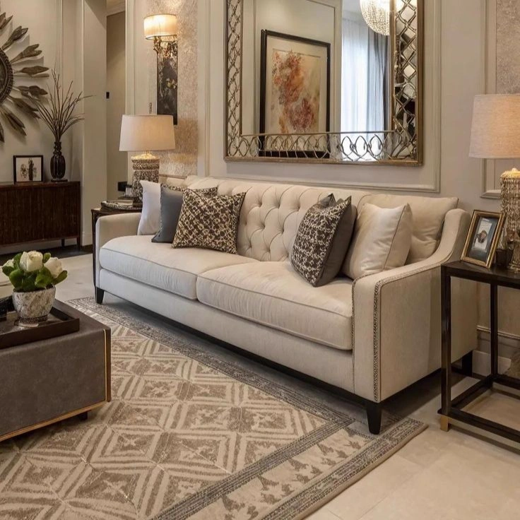 Glamorous Tufted Sofa