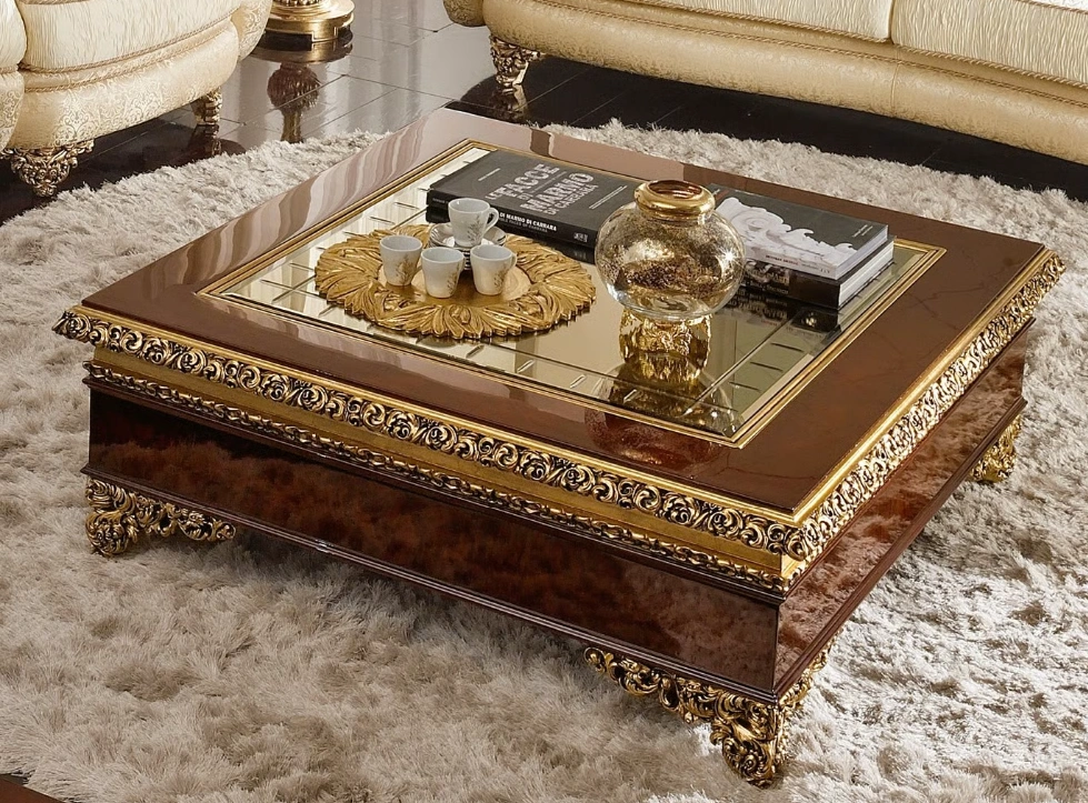 Marquetry Rococo Square