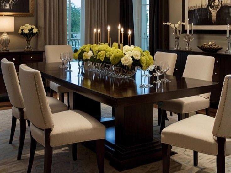 A Statement Chandelier Dining