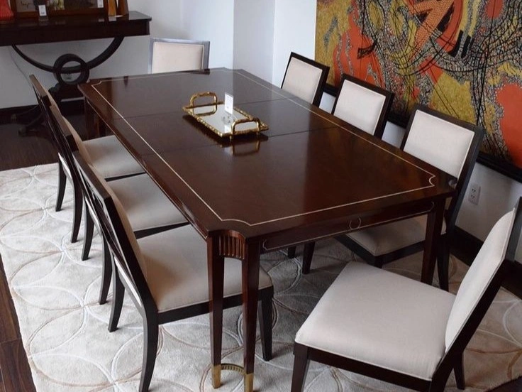 Dark Wood Creamed Dining