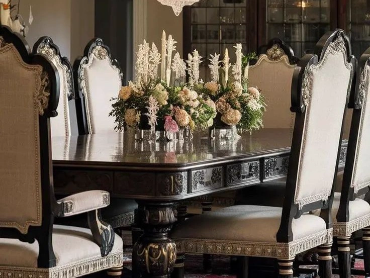 Grand Crystal Chandelier Dining