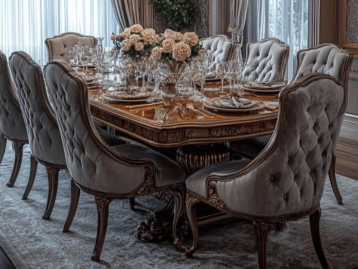 Carved Finial Traditional Suite