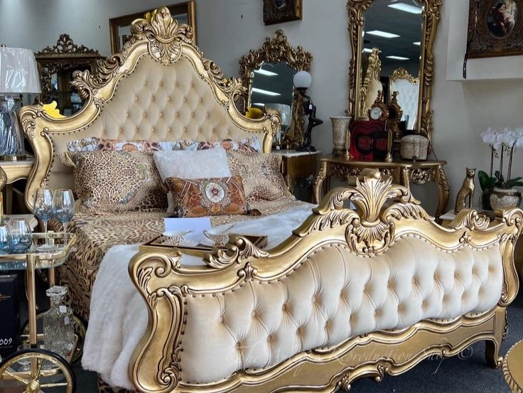 French Baroque Gold Velvet