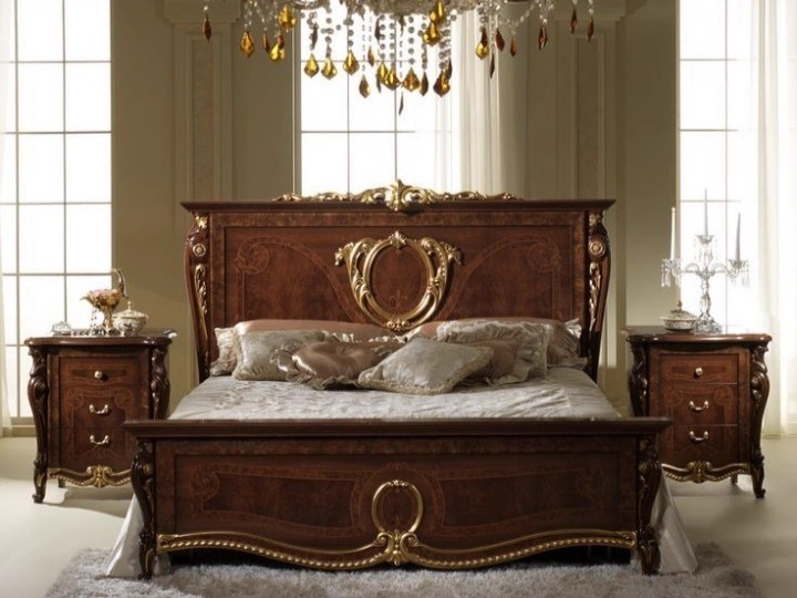 Ornate Wood Gold Accent