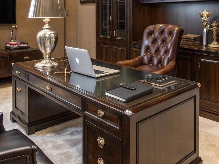 The Rich Mahogany Grand Study