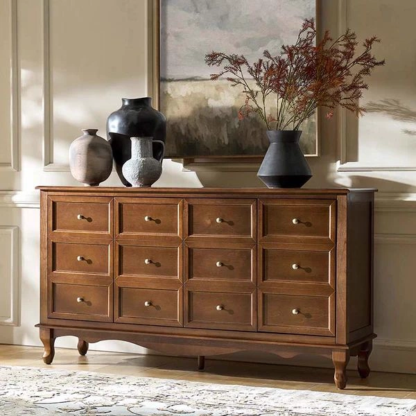 The Grand Twelve-Panel Mahogany Commode