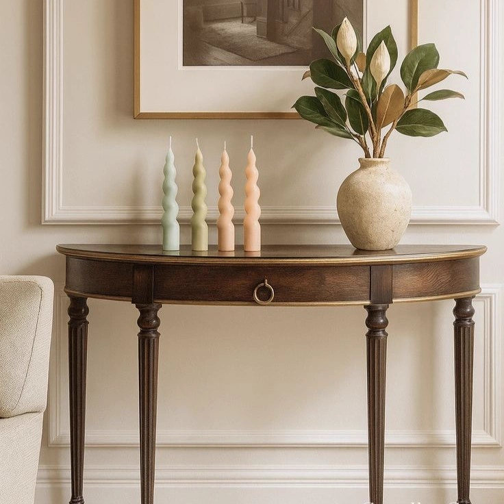 Half-Moon Demilune Console