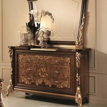 Regal Burlwood Gilt Buffet