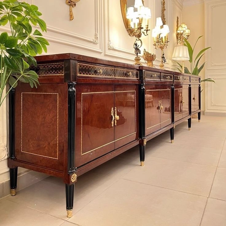 Rococo Gilded Console Mirror