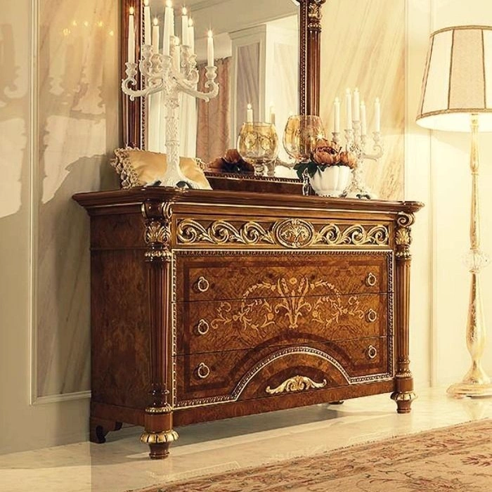Royal Burlwood Inlaid Buffet