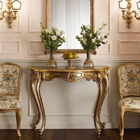 Gilded Mirror Console