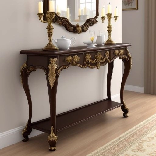 Rococo Carved Hall Console