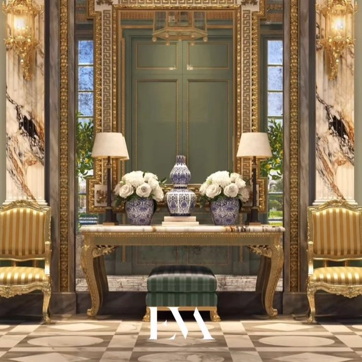 Sunset Gilded Console