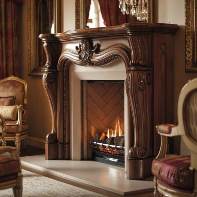 The Black Cherrywood Fluted Hearth II