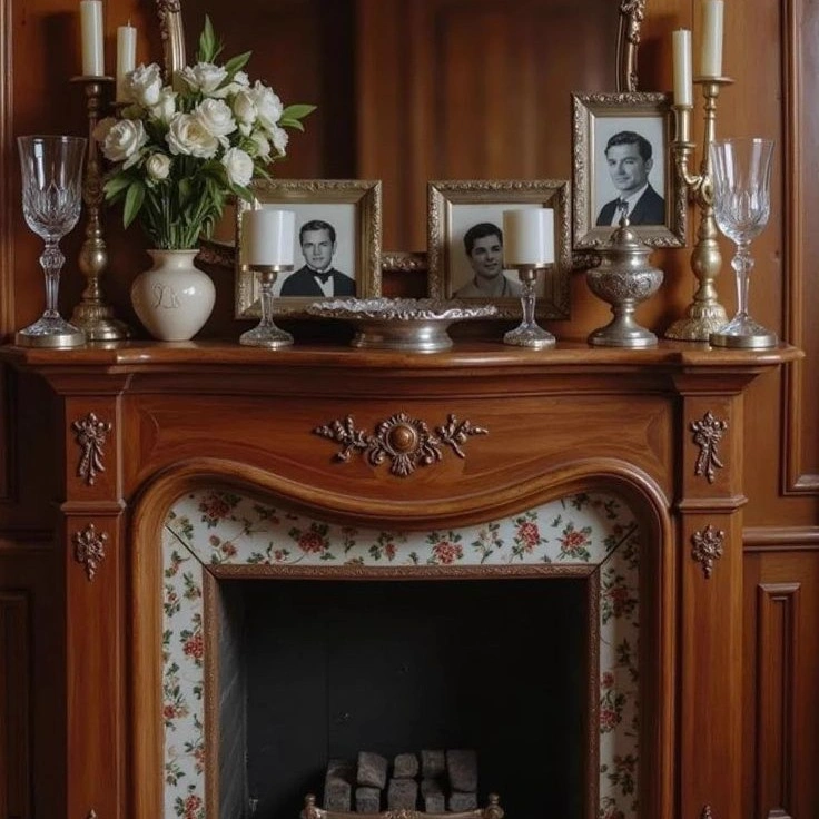 The Grand Gilded Mirror Hearth