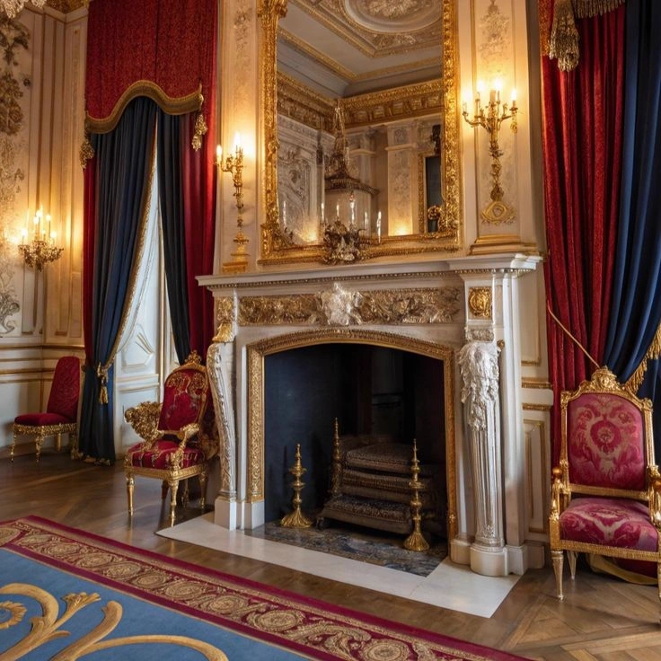 The Ivory Fluted Column Hearth